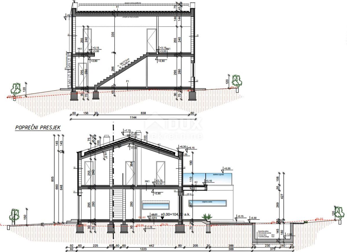 ISTRA, LABIN - Sodobno zasnovana hiša z bazenom