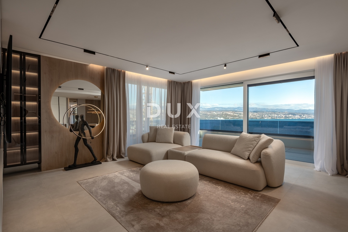 OPATIJA, CENTER - 137m2 prestižna stavba v vrhunski novogradnji, panoramski pogled na morje