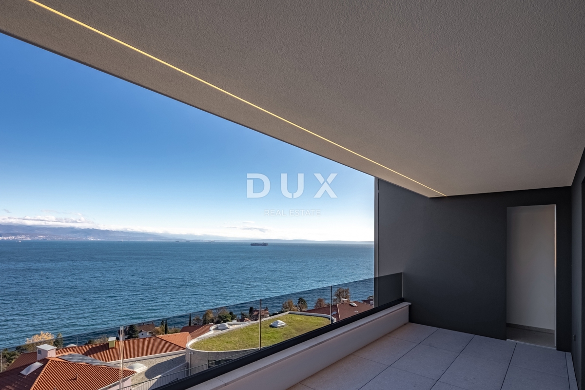 OPATIJA, CENTER - 137m2 prestižna stavba v vrhunski novogradnji, panoramski pogled na morje
