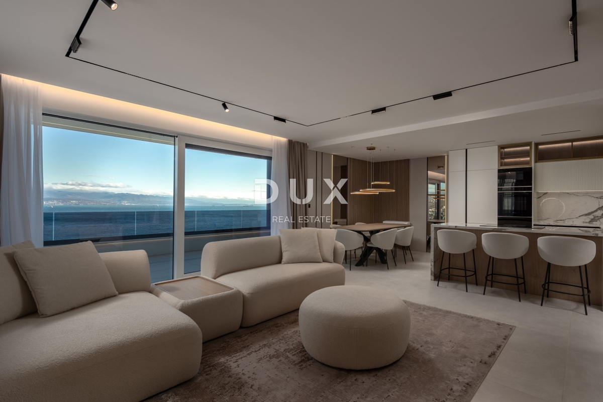 OPATIJA, CENTER - 137m2 prestižna stavba v vrhunski novogradnji, panoramski pogled na morje