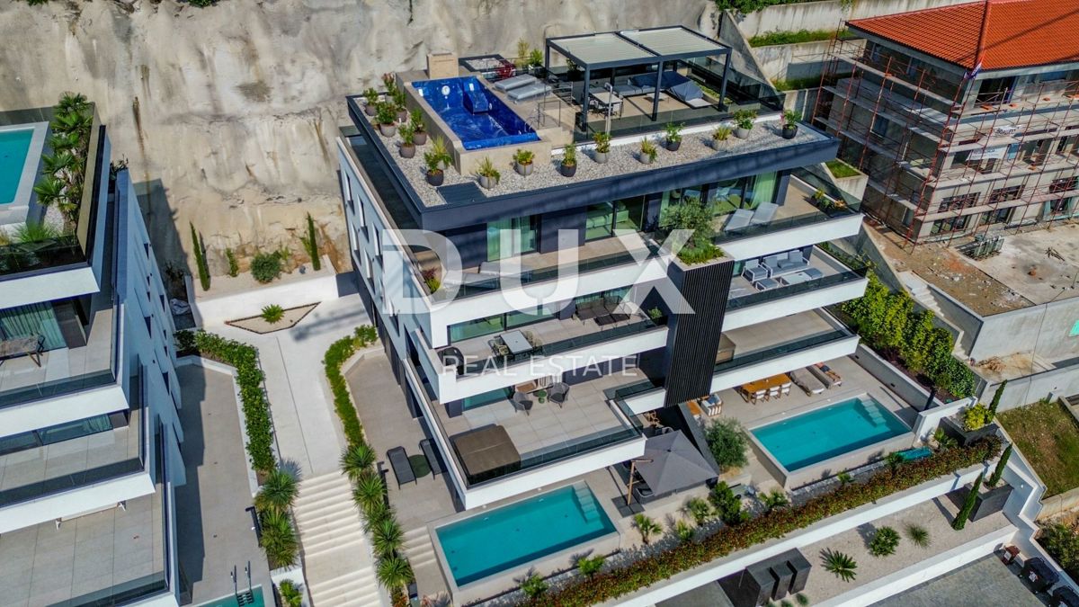 OPATIJA, CENTER - 137m2 prestižna stavba v vrhunski novogradnji, panoramski pogled na morje
