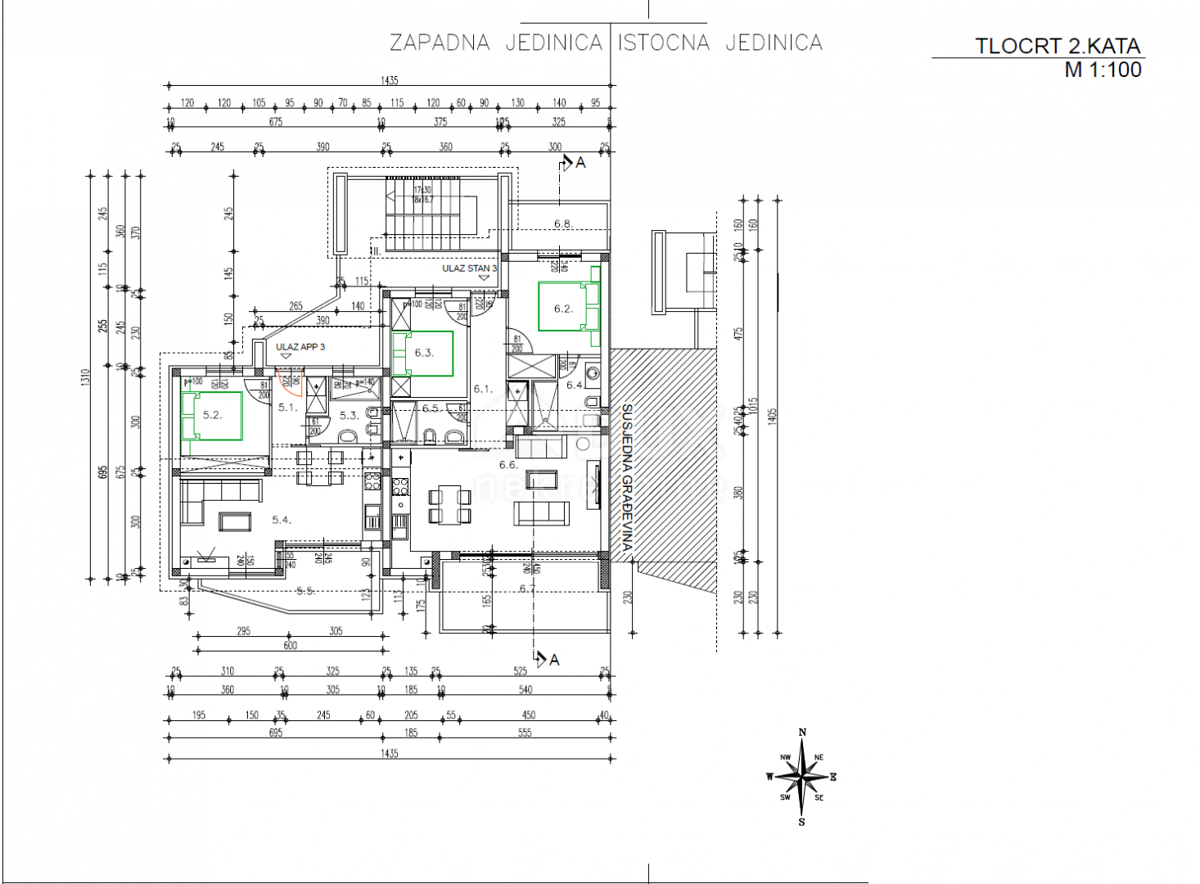 OPATIJA, LOVRAN, IKA - zazidljivo zemljišče 1227m2 Z GRADBENIM DOVOLJENJEM!!! za 12 stanovanj