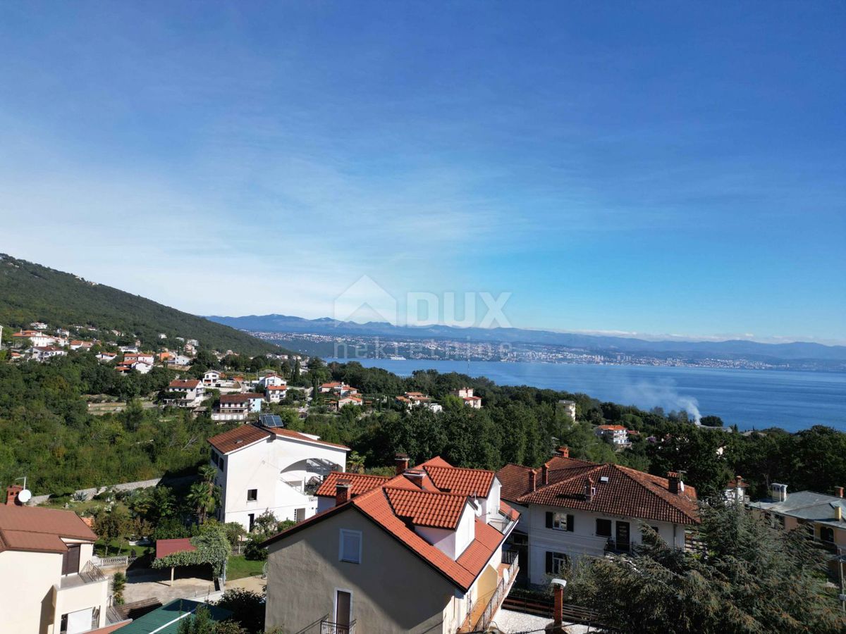 OPATIJA, LOVRAN, IKA - zazidljivo zemljišče 1227m2 Z GRADBENIM DOVOLJENJEM!!! za 12 stanovanj