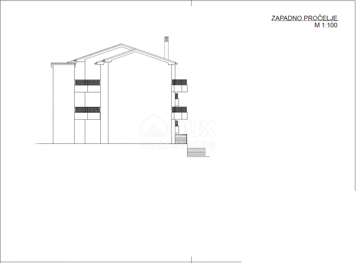 OPATIJA, LOVRAN, IKA - zazidljivo zemljišče 1227m2 Z GRADBENIM DOVOLJENJEM!!! za 12 stanovanj