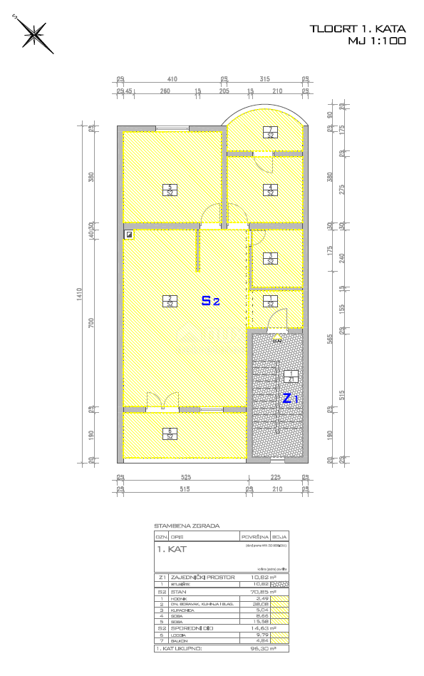 BELAFUŽA, ZADAR - Prostorno stanovanje 96 m2 na odlični lokaciji