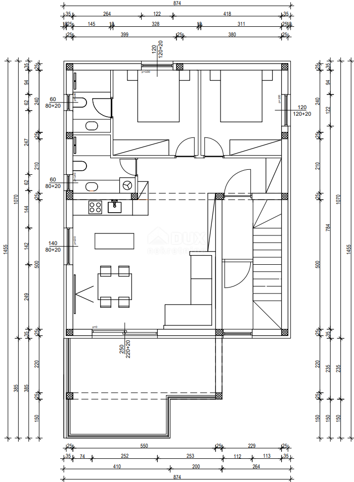 ZADAR, VIR - Moderni apartmaji na najbolj iskani lokaciji v centru Vira, 160 metrov od plaže Jadro! S2A