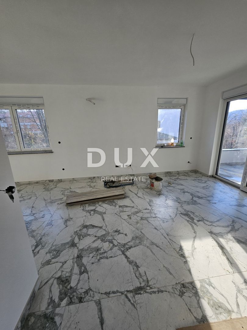 MATULJI, JUŠIĆI, JURDANI - stanovanje 84m2 v novogradnji z dnevno sobo + 2 spalnici in vrtom 