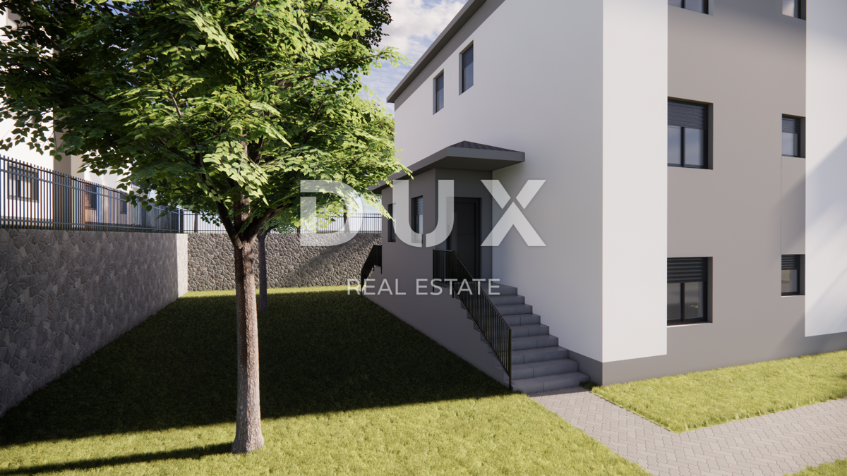 MATULJI, JUŠIĆI, JURDANI - stanovanje 84m2 v novogradnji z dnevno sobo + 2 spalnici in vrtom 