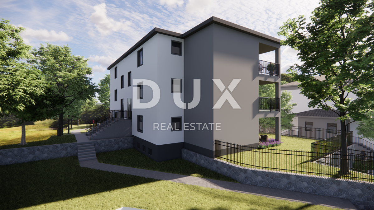 MATULJI, JUŠIĆI, JURDANI - stanovanje 84m2 v novogradnji z dnevno sobo + 2 spalnici in vrtom 