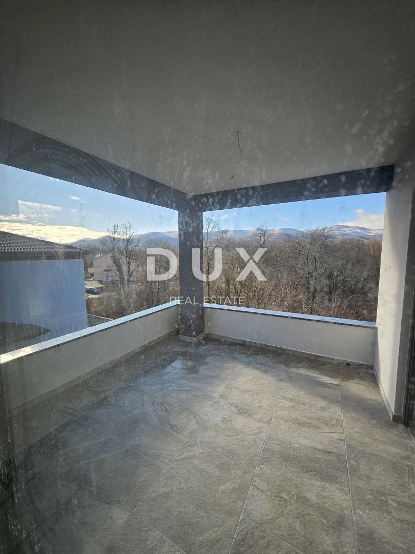 MATULJI, JUŠIĆI, JURDANI - stanovanje 84m2 v novogradnji z dnevno sobo + 2 spalnici in vrtom 
