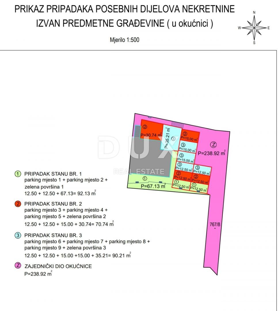 MATULJI, JUŠIĆI, JURDANI - stanovanje 84m2 v novogradnji z dnevno sobo + 2 spalnici in vrtom 