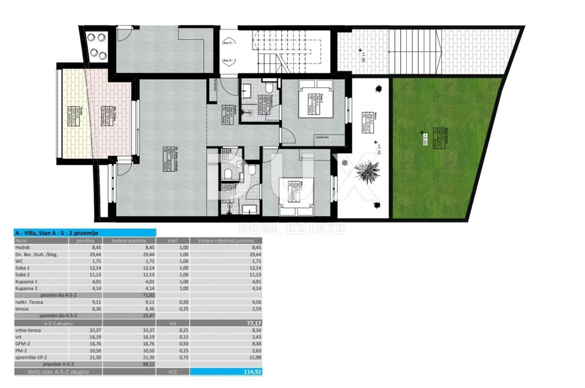 Stanovanje Lovran, 121,19m2