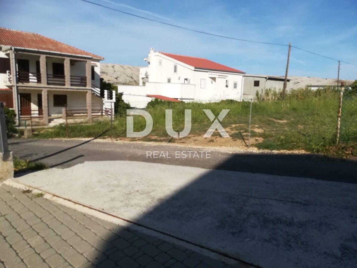 OTOK PAG - gradbeno zemljišče, 370 m2, asfaltni dostop
