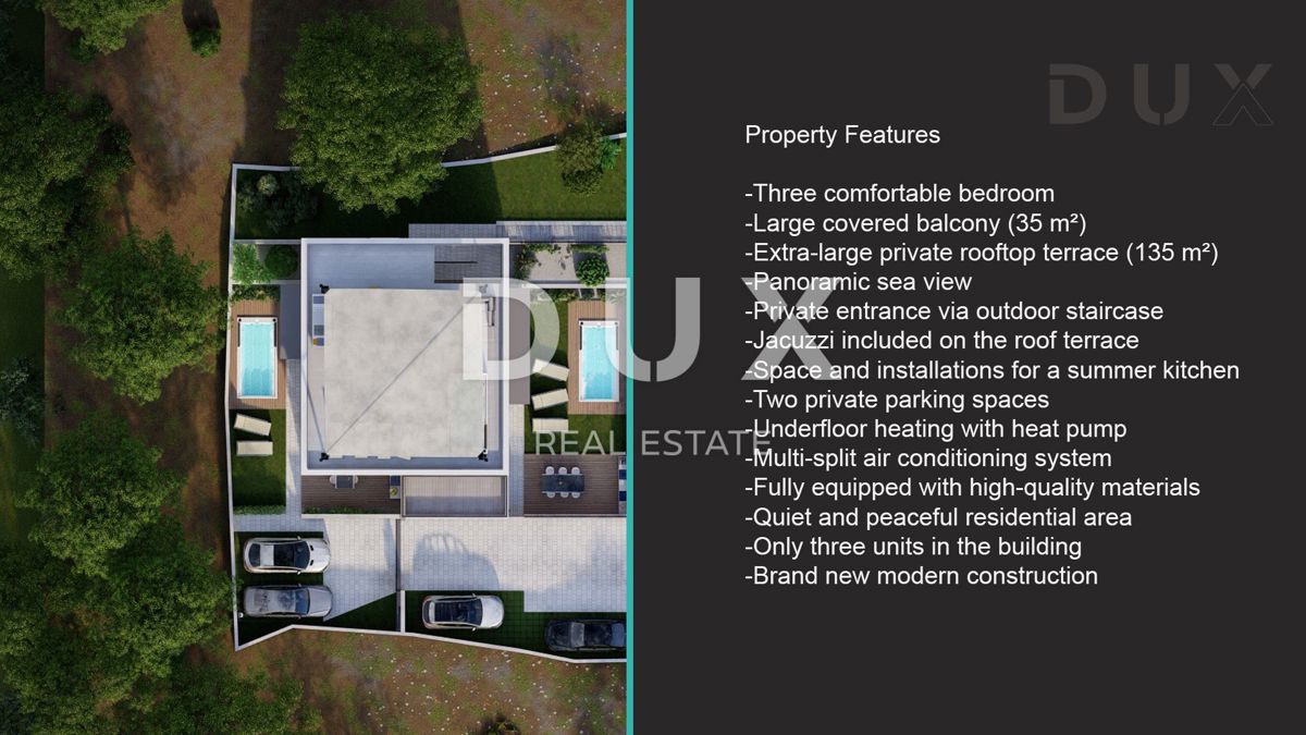 OPATIJA, IKA - Penthouse s panoramskim razgledom in razkošno strešno teraso 