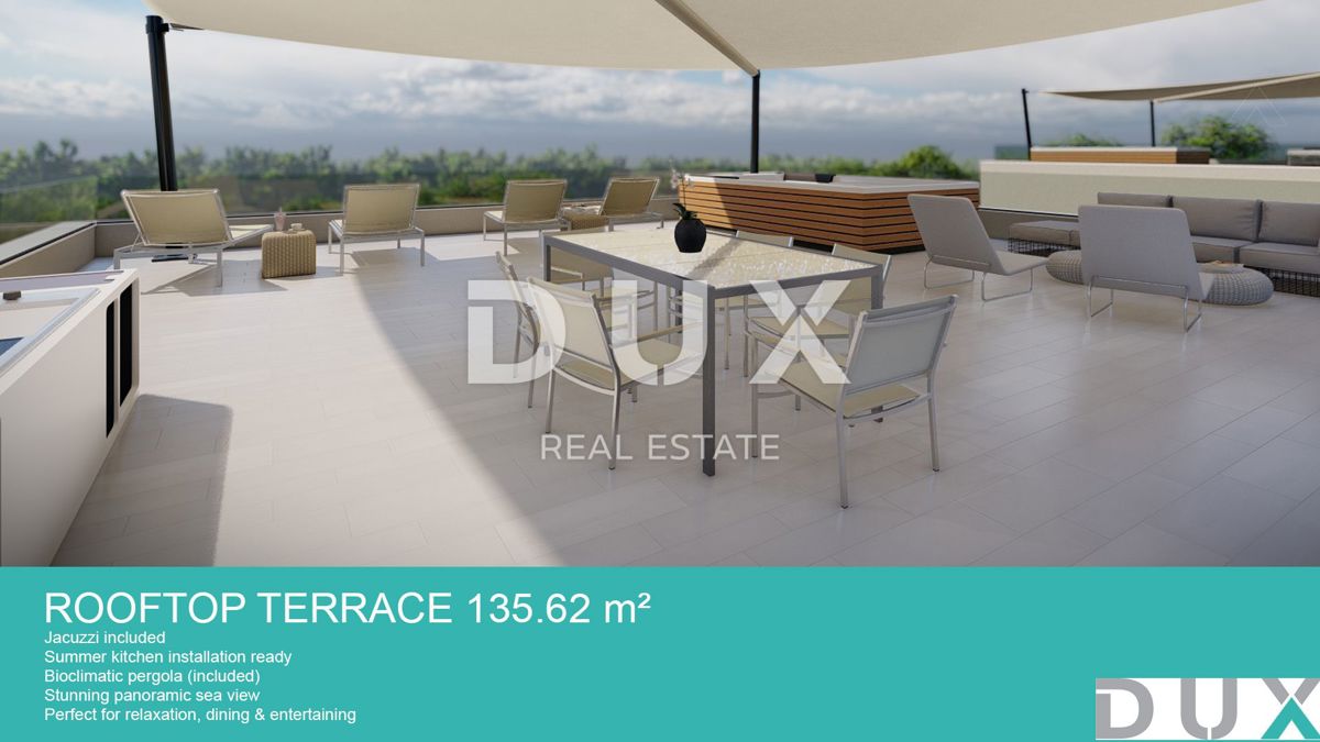 OPATIJA, IKA - Penthouse s panoramskim razgledom in razkošno strešno teraso 