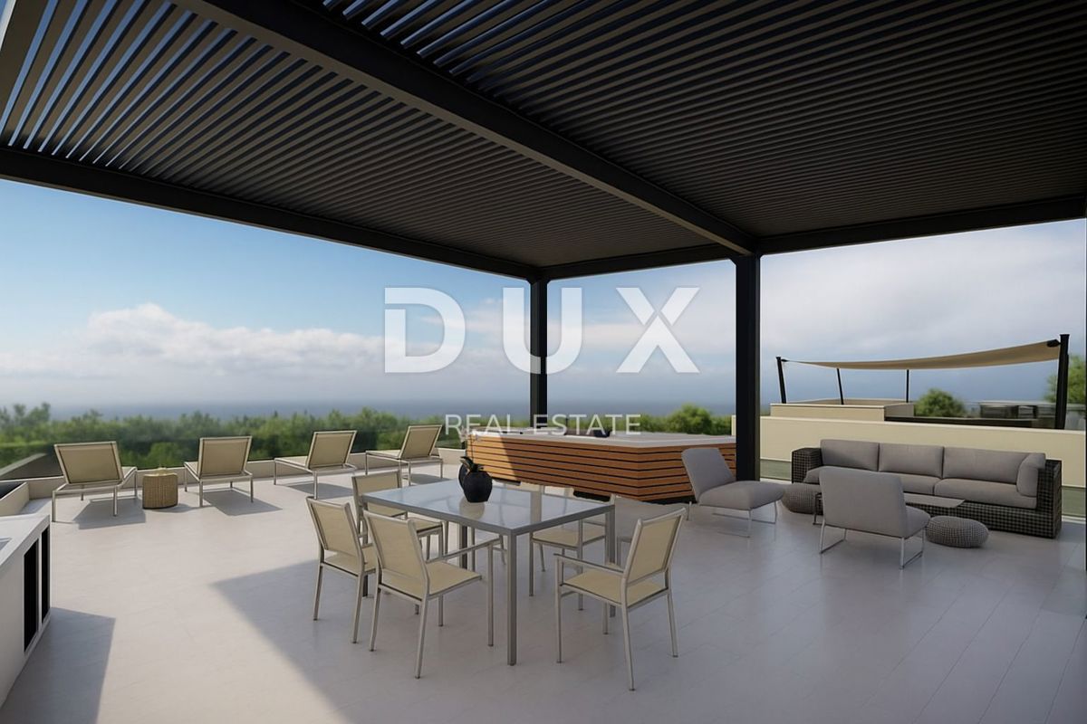OPATIJA, IKA - Penthouse s panoramskim razgledom in razkošno strešno teraso 