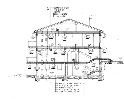 OPATIJA, POBRI - prostorna samostojna hiša s pogledom na morje, vrtom in več stanovanjskimi enotami