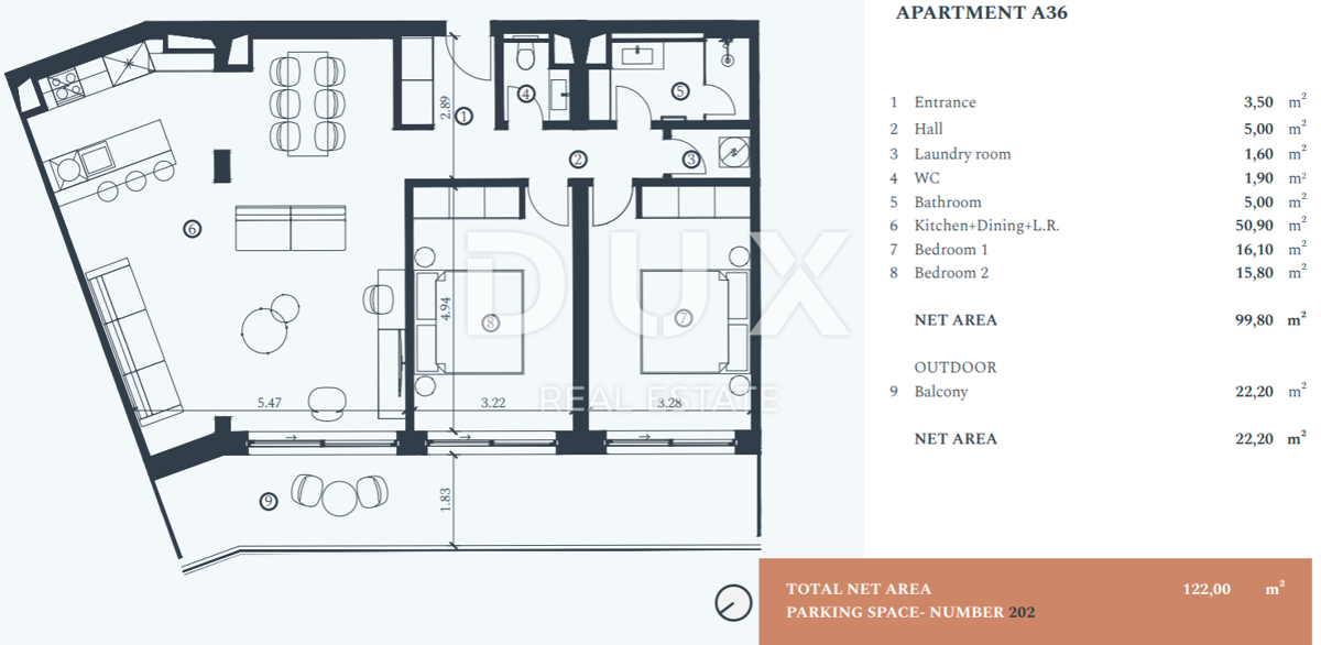 Stanovanje Savudrija, Umag, 103,60m2