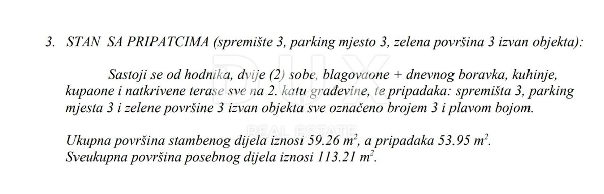 MATULJI, JUŠIĆI, JURDANI- stanovanje 2. nadstropje, 64,19m2 v novogradnji DB+2S z vrtom