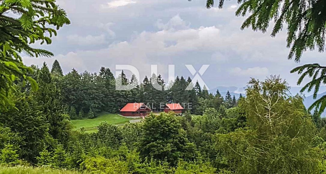 GORSKI KOTAR, RAVNA GORA - Čudovita počitniška hiša, na samem s 5.474 m2 ograjenega zemljišča