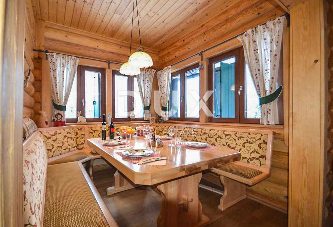 GORSKI KOTAR, RAVNA GORA - Čudovita počitniška hiša, na samem s 5.474 m2 ograjenega zemljišča