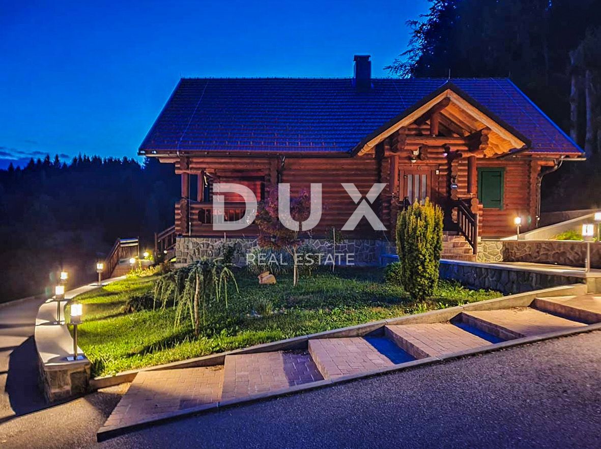 GORSKI KOTAR, RAVNA GORA - Čudovita počitniška hiša, na samem s 5.474 m2 ograjenega zemljišča
