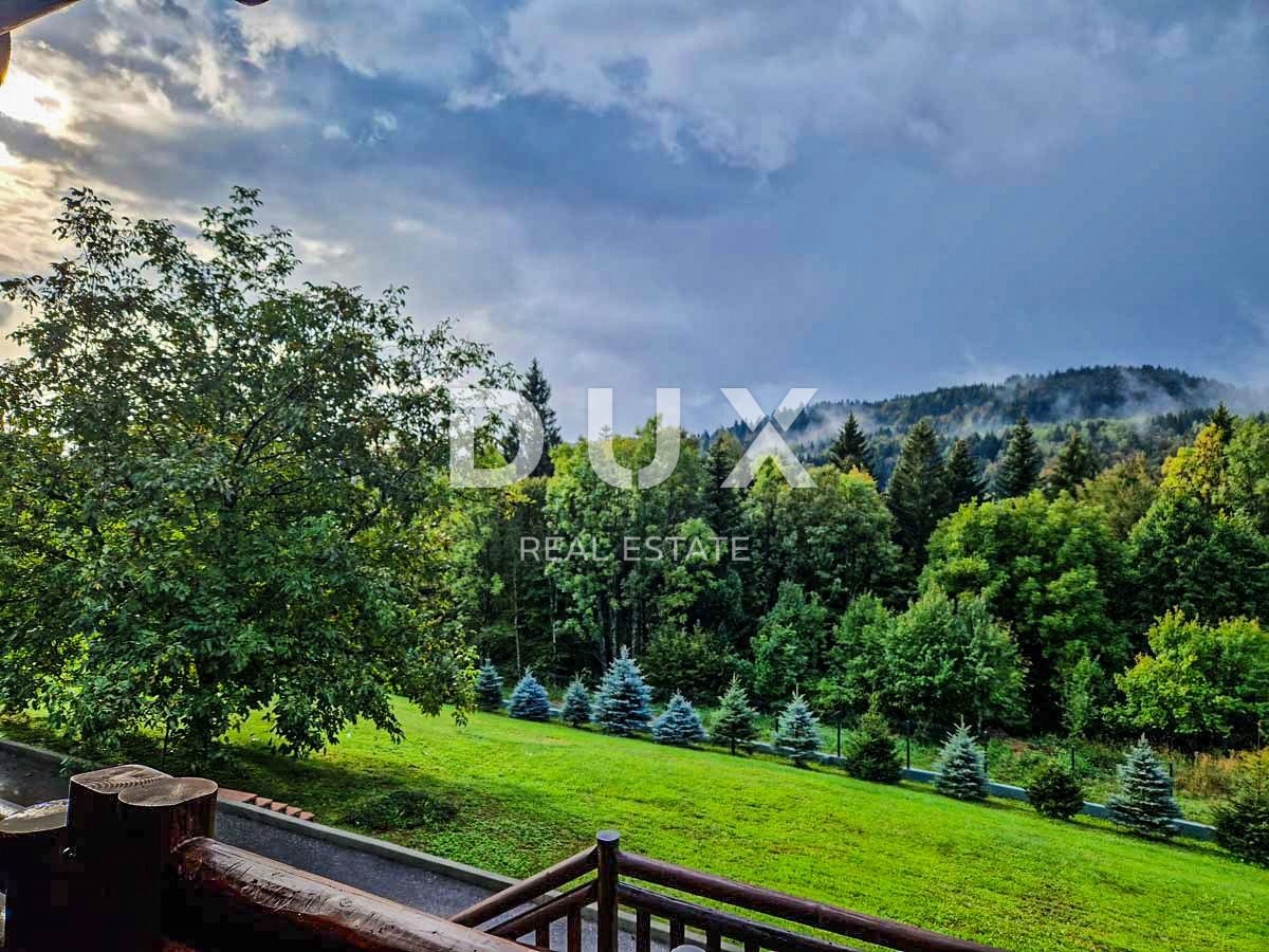 GORSKI KOTAR, RAVNA GORA - Čudovita počitniška hiša, na samem s 5.474 m2 ograjenega zemljišča