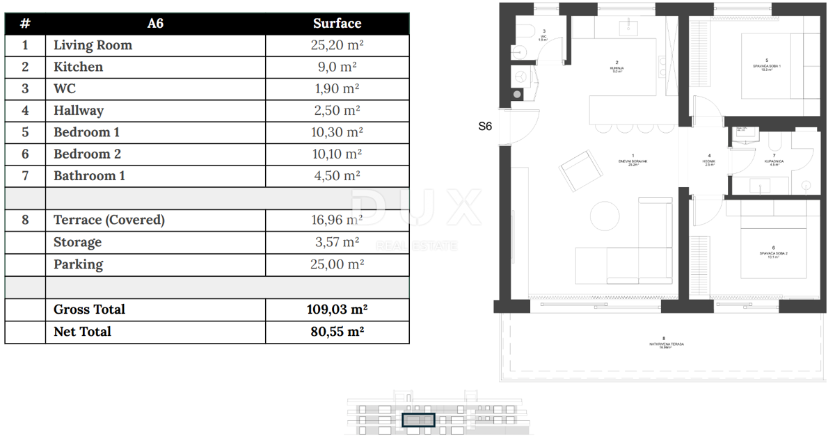 ZADAR, ZATON - Novogradnja z dvigalom 45 metrov od plaže! A6