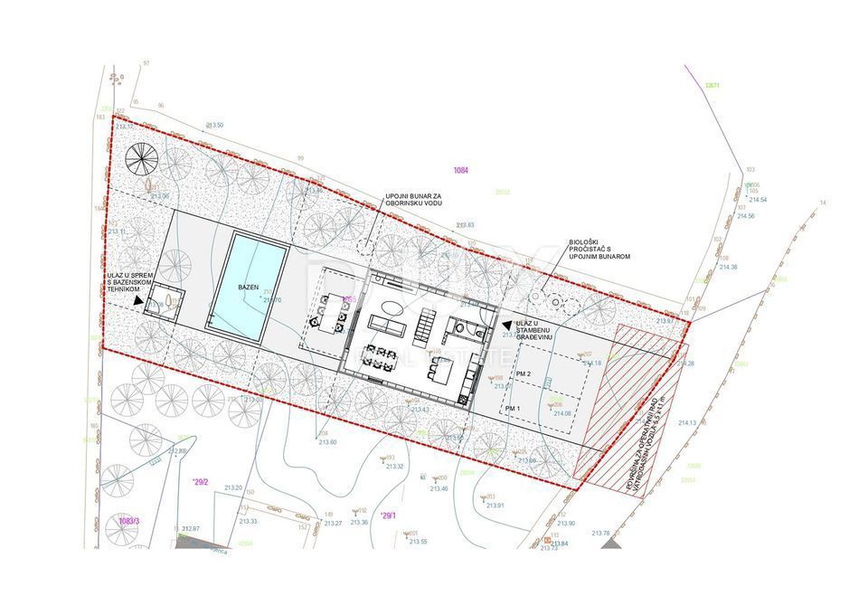 ISTRA, SVETVINČENAT - Stavbno zemljišče z gradbenim dovoljenjem in plačanimi komunalnimi storitvami