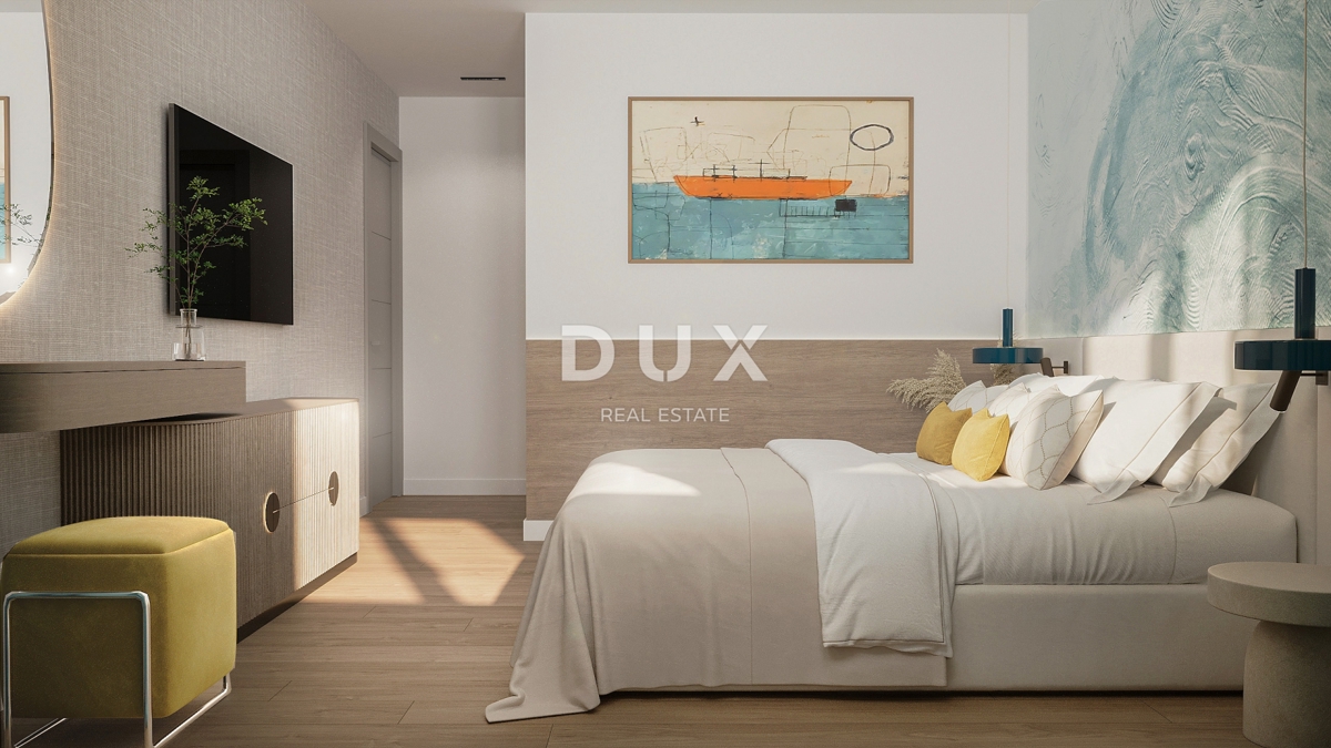 RIJEKA, KANTRIDA - 94m2 veliko stanovanje v luksuzni novogradnji le 250 metrov od morja z garažo in panoramskim pogledom na morje