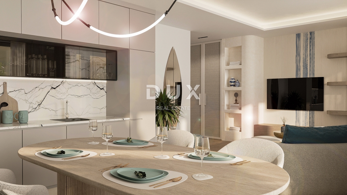 RIJEKA, KANTRIDA - 94m2 veliko stanovanje v luksuzni novogradnji le 250 metrov od morja z garažo in panoramskim pogledom na morje