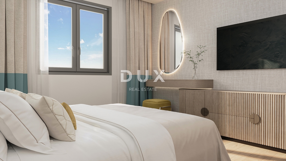 RIJEKA, KANTRIDA - 94m2 veliko stanovanje v luksuzni novogradnji le 250 metrov od morja z garažo in panoramskim pogledom na morje