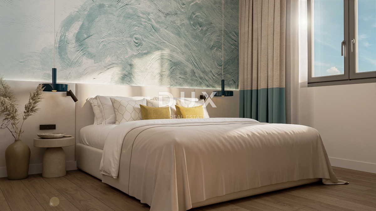 RIJEKA, KANTRIDA - 94m2 veliko stanovanje v luksuzni novogradnji le 250 metrov od morja z garažo in panoramskim pogledom na morje