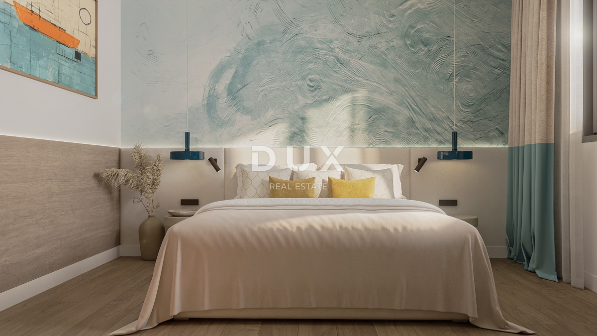 RIJEKA, KANTRIDA - 94m2 veliko stanovanje v luksuzni novogradnji le 250 metrov od morja z garažo in panoramskim pogledom na morje