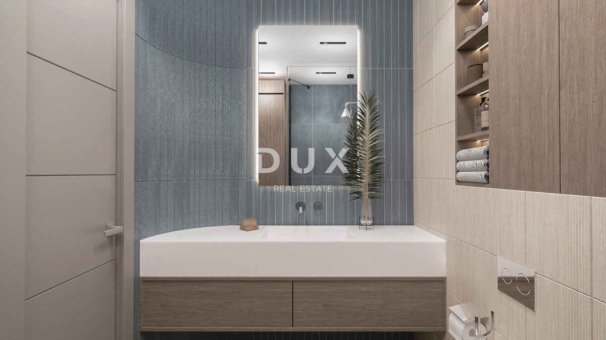 RIJEKA, KANTRIDA - 94m2 veliko stanovanje v luksuzni novogradnji le 250 metrov od morja z garažo in panoramskim pogledom na morje