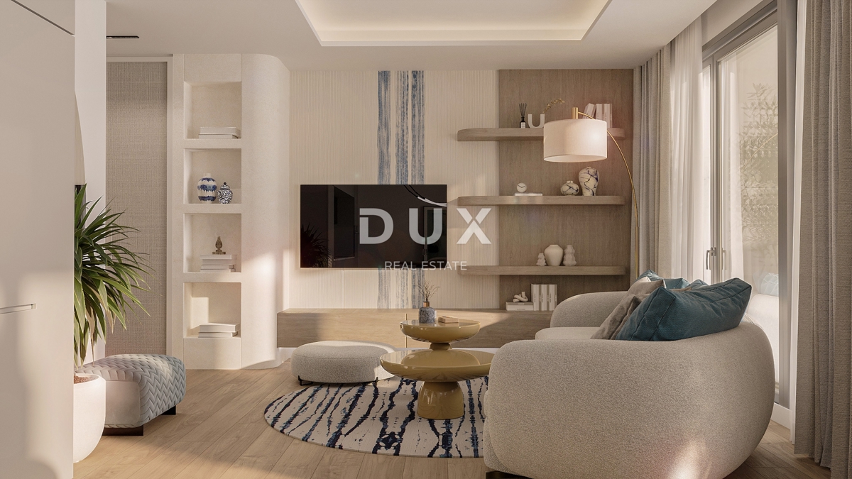 RIJEKA, KANTRIDA - 94m2 veliko stanovanje v luksuzni novogradnji le 250 metrov od morja z garažo in panoramskim pogledom na morje