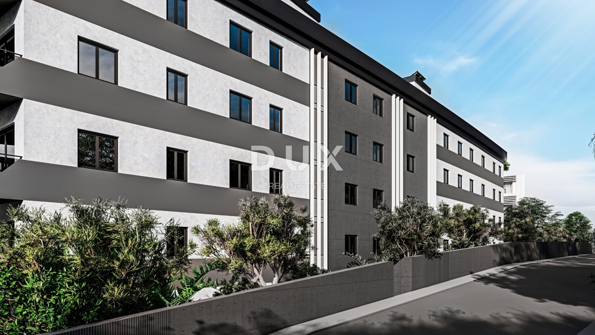 RIJEKA, KANTRIDA - 94m2 veliko stanovanje v luksuzni novogradnji le 250 metrov od morja z garažo in panoramskim pogledom na morje