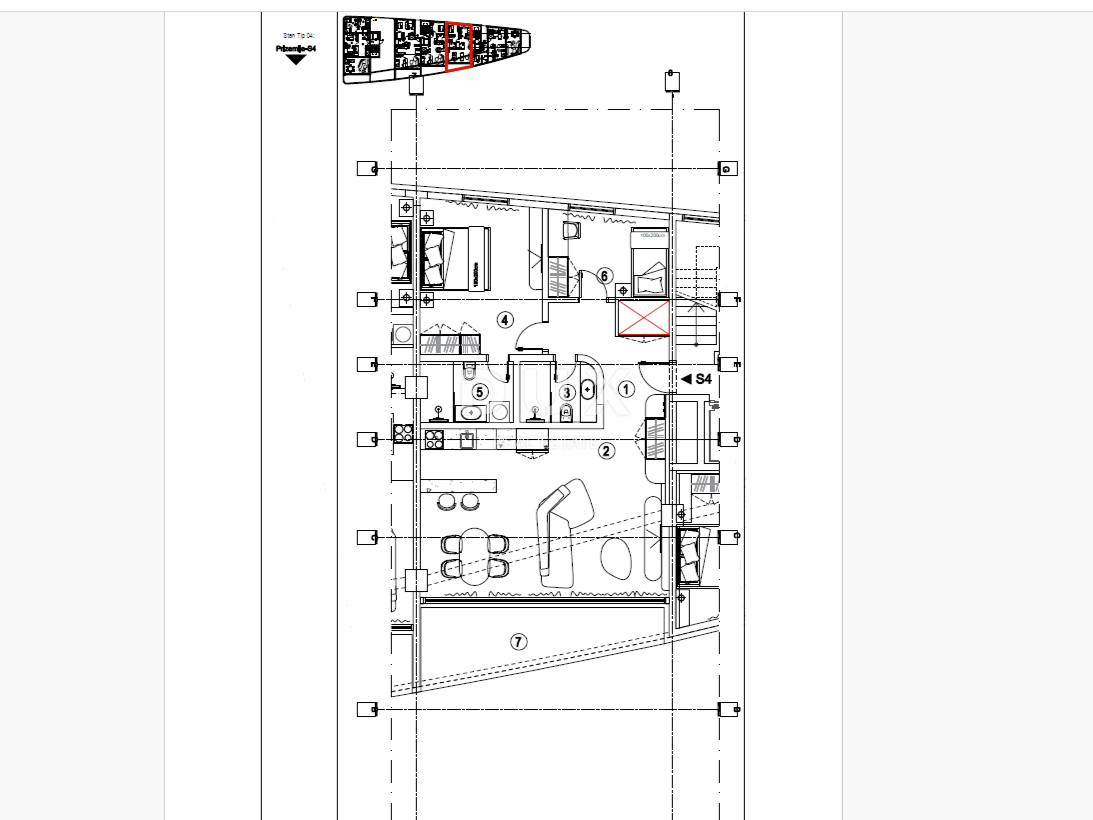 RIJEKA, KANTRIDA - 107m2 veliko stanovanje v luksuzni novogradnji le 250 metrov od morja z garažo in panoramskim pogledom na morje