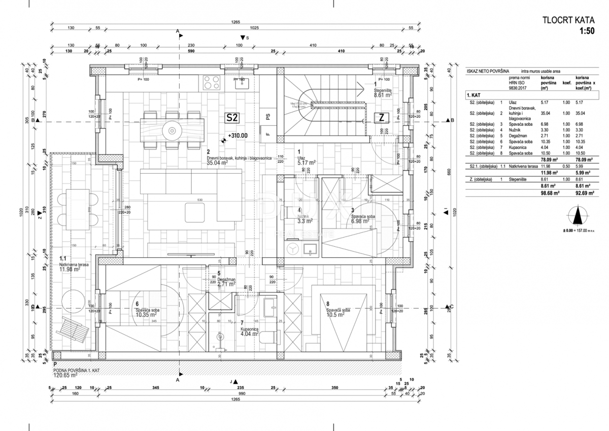 ISTRA, ROVINJ - Trisobno stanovanje v novogradnji
