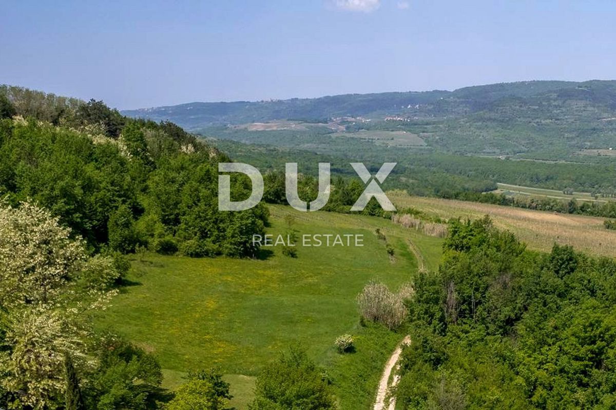 ISTRA, MOTOVUN - Zemljišče z impresivnim razgledom