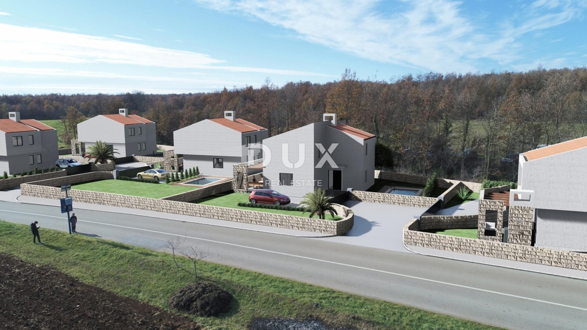 ISTRA, BARBAN - Investicijska priložnost! Gradbena zemljišča s pogledom na morje z idejnim projektom!