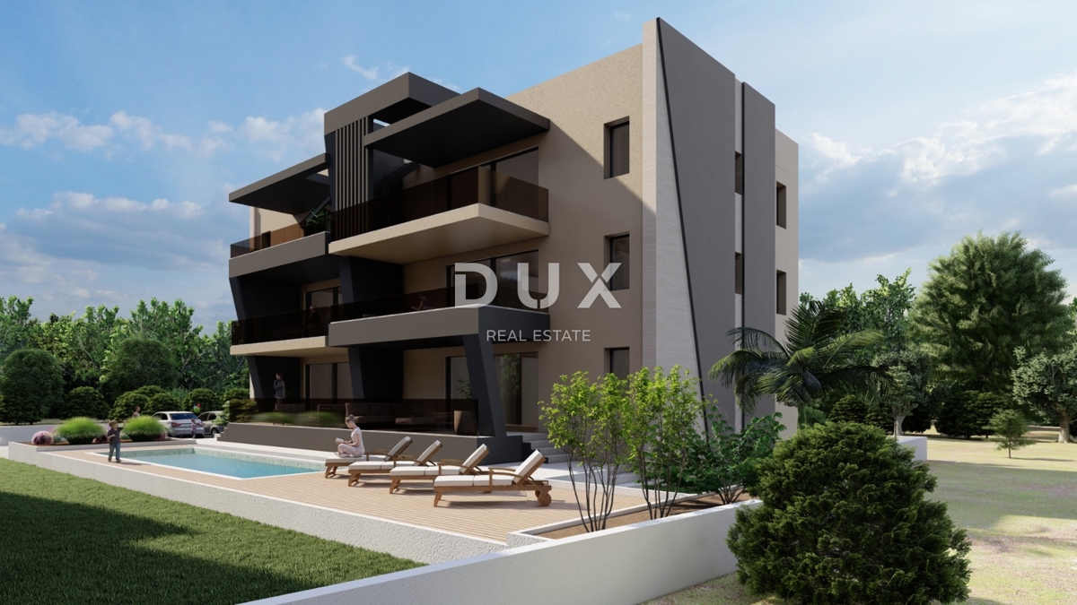 ZADAR, SUKOŠAN - Vrhunski penthouse! Talno ogrevanje, ogrevan bazen, 120 metrov od morja, strešna terasa...! S6