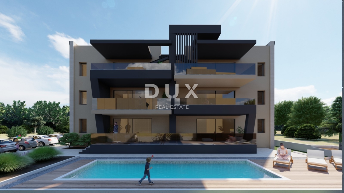 ZADAR, SUKOŠAN - Vrhunski penthouse! Talno ogrevanje, ogrevan bazen, 120 metrov od morja, strešna terasa...! S6