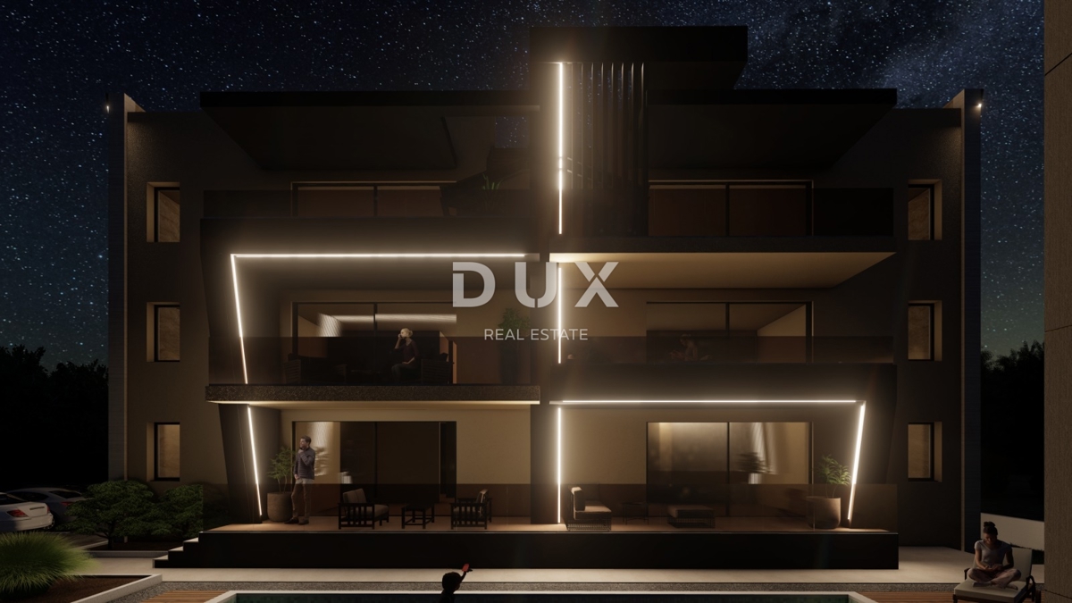 ZADAR, SUKOŠAN - Vrhunski penthouse! Talno ogrevanje, ogrevan bazen, 120 metrov od morja, strešna terasa...! S6