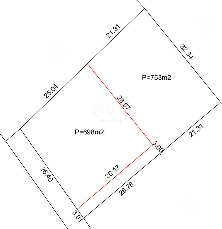 ZADAR, BRIŠEVO - Gradbeno zemljišče v mirnem naravnem okolju! 698 m2! 85 €/m2!