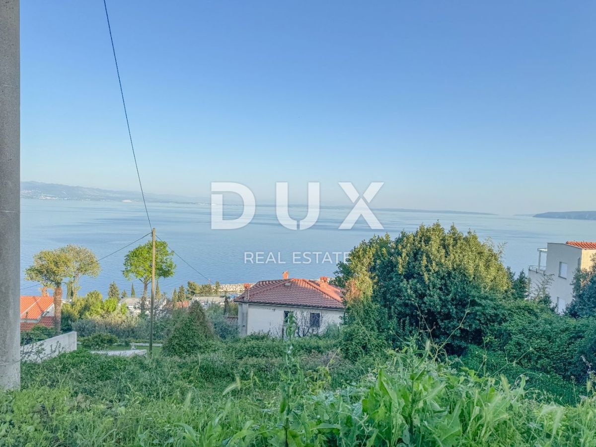 OPATIJA, IČIĆI - zemljišče z dovoljenjem za vilo nad ACI marino in v bližini Mariott Resorta - panoramski pogled na morje