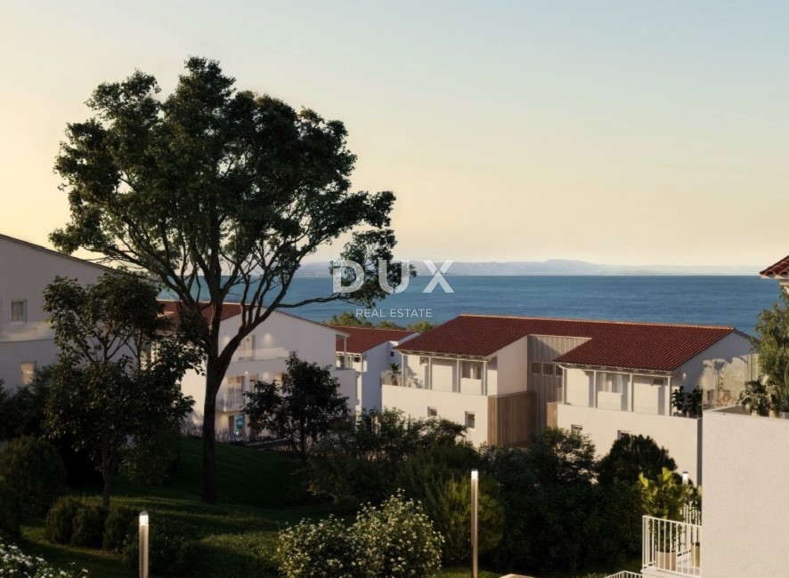 NOVI VINODOLSKI – 61 m² veliko stanovanje v ekskluzivnem letovišču, prva vrsta ob morju z zasebno plažo