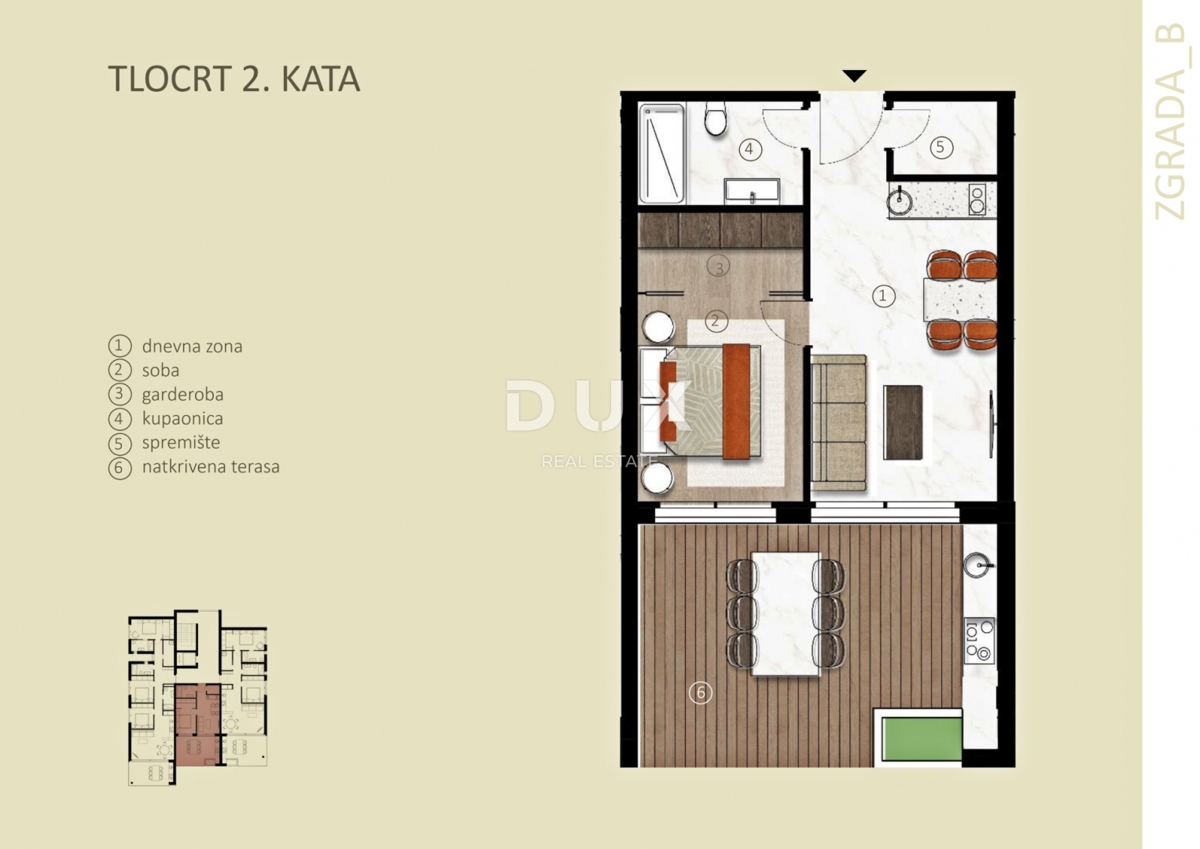 Stanovanje Novigrad, 57,66m2
