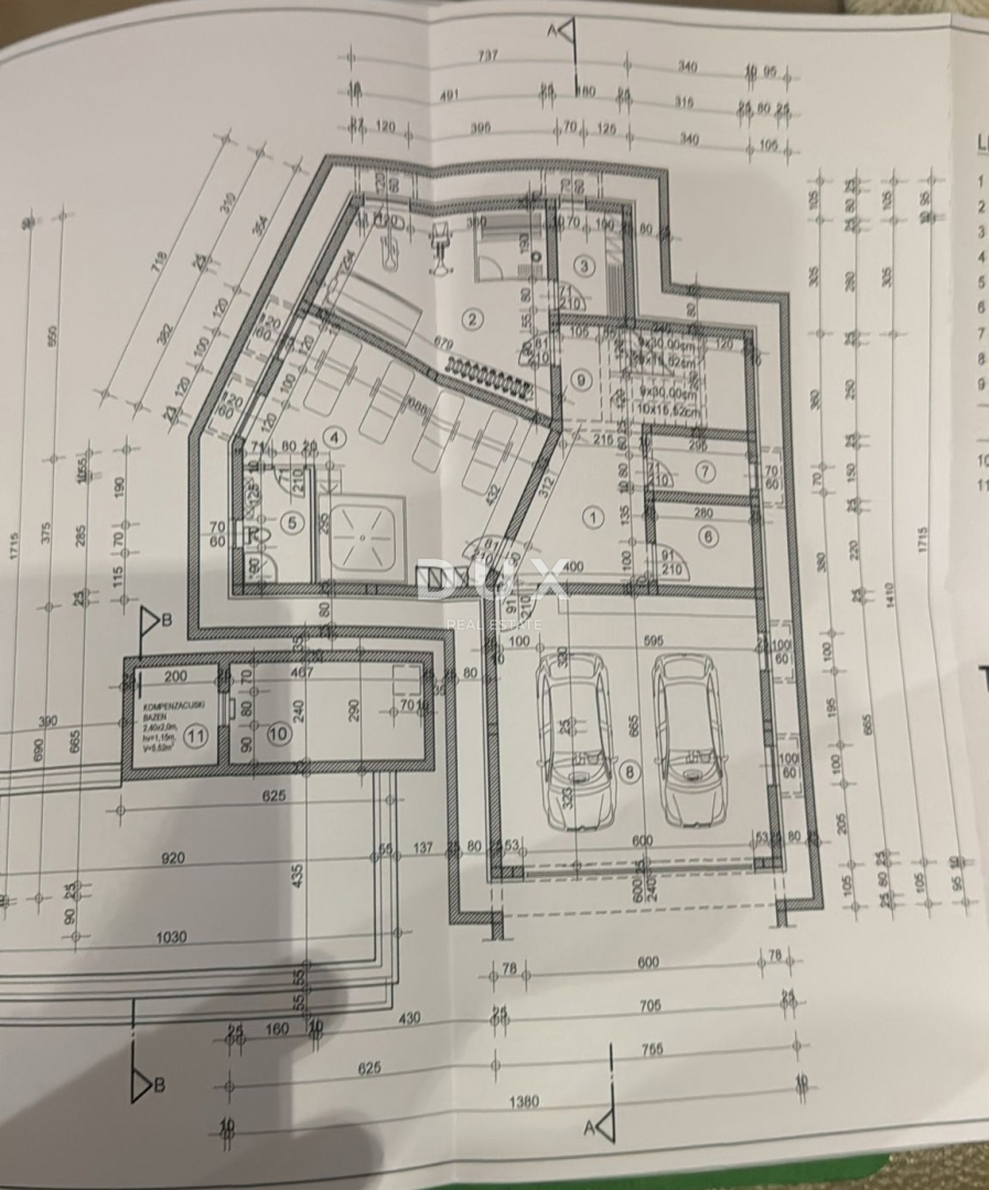 OPATIJA, MATULJI - gradbeno zemljišče 2300m2 Z GRADBENIM DOVOLJENJEM!!! in s panoramskim pogledom na morje