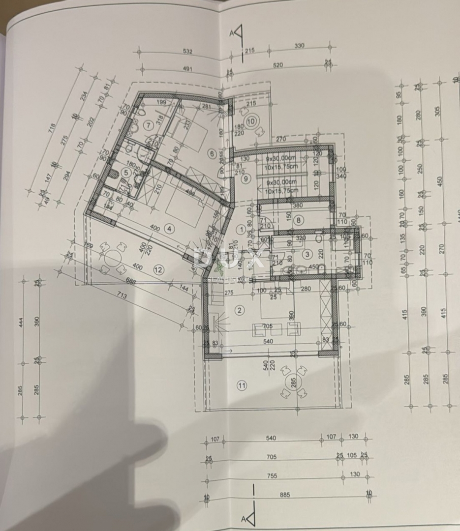 OPATIJA, MATULJI - gradbeno zemljišče 2300m2 Z GRADBENIM DOVOLJENJEM!!! in s panoramskim pogledom na morje